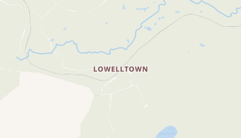 Lowelltown, Maine map