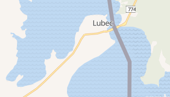 Lubec, Maine map