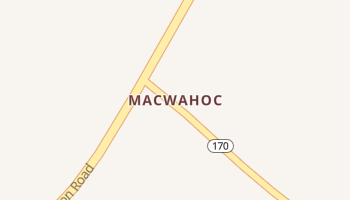Macwahoc, Maine map