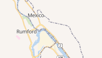 Mexico, Maine map