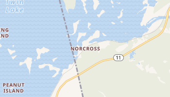 Norcross, Maine map