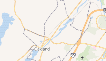 Oakland, Maine map