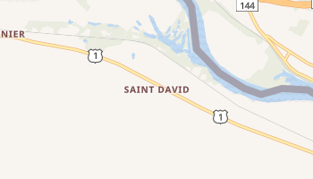 Saint David, Maine map