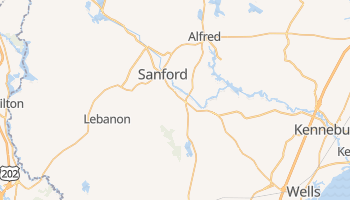 Sanford, Maine map