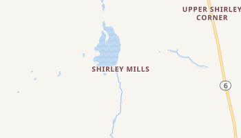 Shirley Mills, Maine map