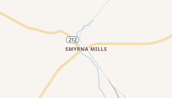 Smyrna Mills, Maine map