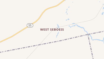 West Seboeis, Maine map