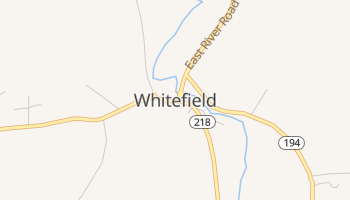 Whitefield, Maine map