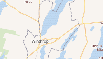 Winthrop, Maine map