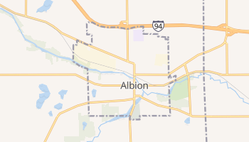 Albion, Michigan map