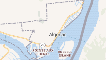 Algonac, Michigan map