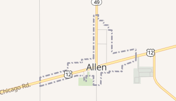 Allen, Michigan map