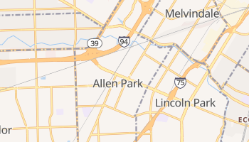 Allen Park, Michigan map