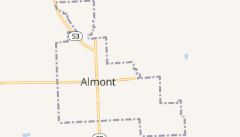 Almont, Michigan map
