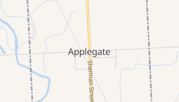 Applegate, Michigan map