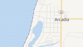 Arcadia, Michigan map