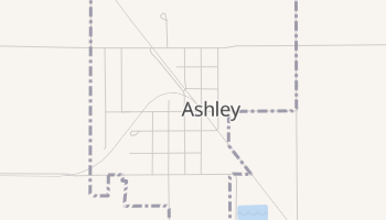 Ashley, Michigan map