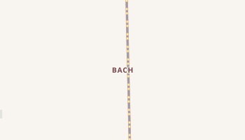 Bach, Michigan map