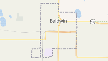 Baldwin, Michigan map
