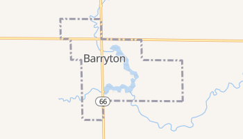 Barryton, Michigan map