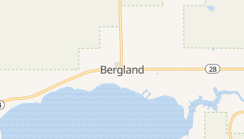 Bergland, Michigan map