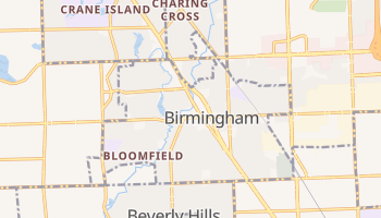 Birmingham, Michigan map