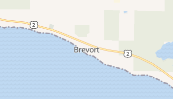 Brevort, Michigan map