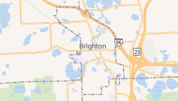 Brighton, Michigan map