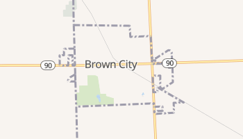 Brown City, Michigan map
