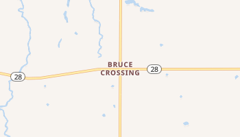Bruce Crossing, Michigan map