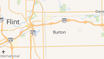 Burton, Michigan map