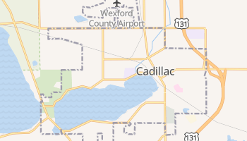 Cadillac, Michigan map