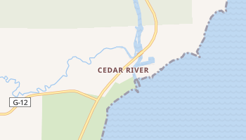 Cedar River, Michigan map