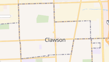 Clawson, Michigan map