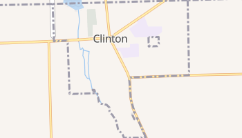 Clinton, Michigan map