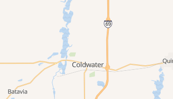 Coldwater, Michigan map