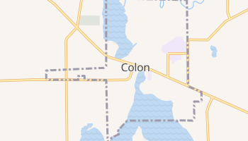 Colon, Michigan map