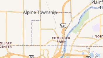 Comstock Park, Michigan map