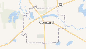 Concord, Michigan map