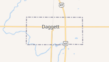 Daggett, Michigan map