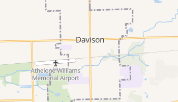 Davison, Michigan map