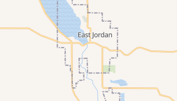 East Jordan, Michigan map