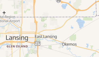 East Lansing, Michigan map