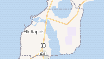 Elk Rapids, Michigan map