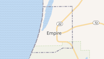 Empire, Michigan map