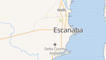 Escanaba, Michigan map