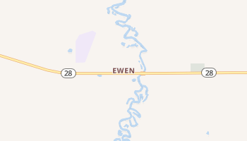 Ewen, Michigan map