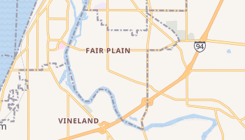 Fair Plain, Michigan map