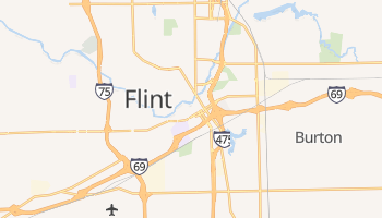 Flint, Michigan map