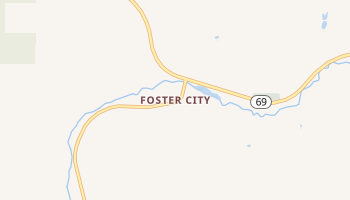 Foster City, Michigan map